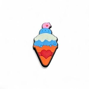 Ice Cream Cone Shoe Charm